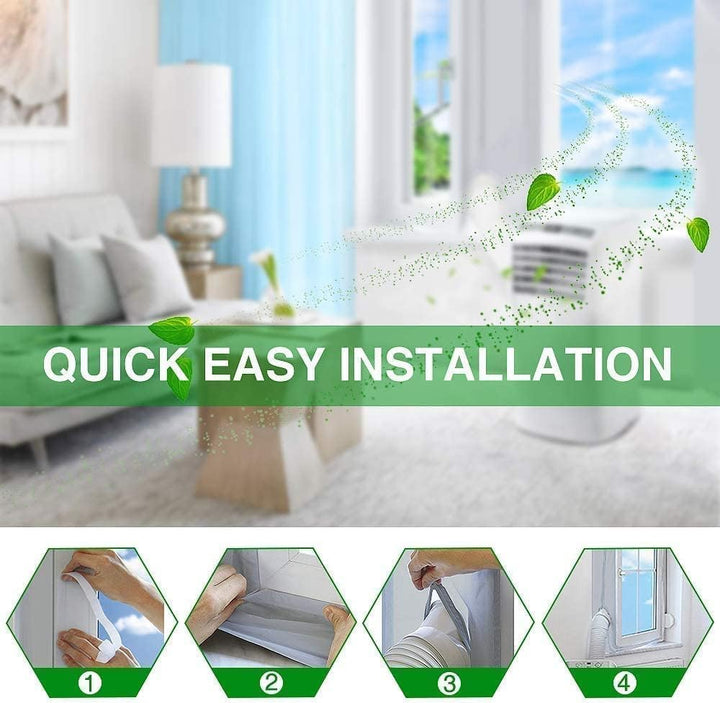 Fensterabdichtung für mobile Klimageräte, Klimaanlagen,3m | Flexible Dichtung für Fenster, Dachfenst