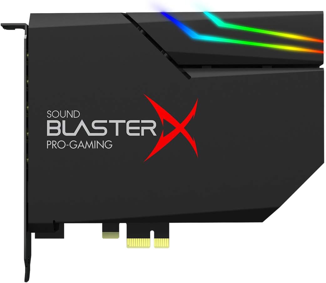 CREATIVE Sound BlasterX AE-5 Plus SABRE32 Hochauflösende PCI-e-Gaming-Soundkarte und DAC mit 32-Bit