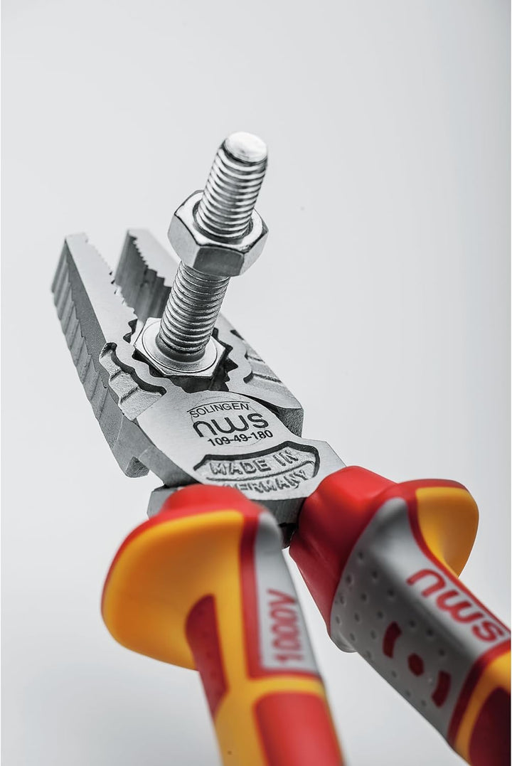 NWS Kraft-Kombizange CombiMax VDE, 205 mm | für Halte-, Greif-, Biege- und Schneidarbeiten | Werkzeu