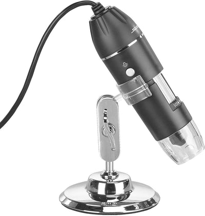 Somikon Digitalmikroskop: Digitales USB-Mikroskop mit Kamera & Ständer, 1.600-fache Vergrösserung (M