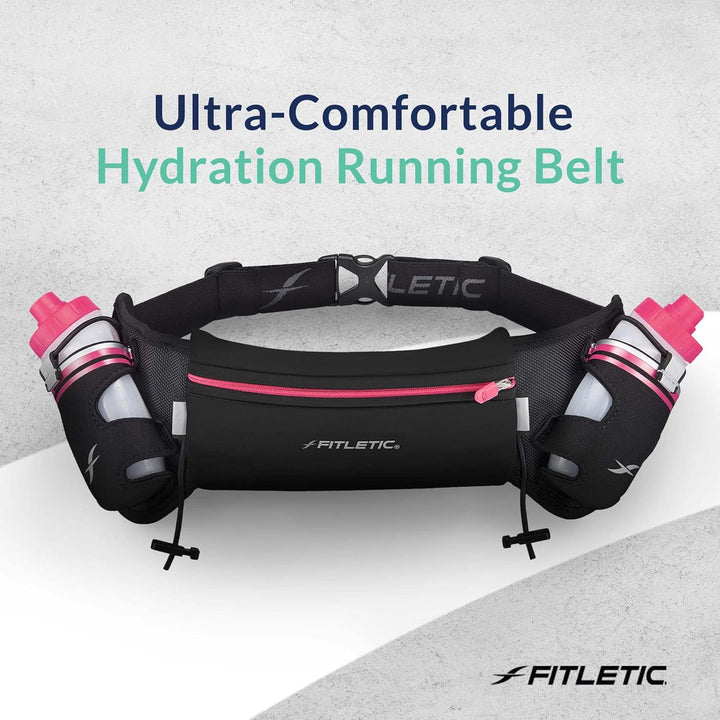 iFitness Hydration Gürtel schwarz schwarz 500 ml Taille L/XL S/M (24"-34") Schwarz / Pink, S/M (24"-