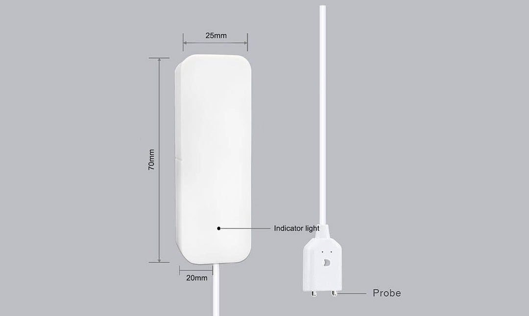 Sone Smart One Wasseralarmsensor mit WiFi, Batteriebetrieb, Smart Life/Tuya App kompatibel mit Alexa