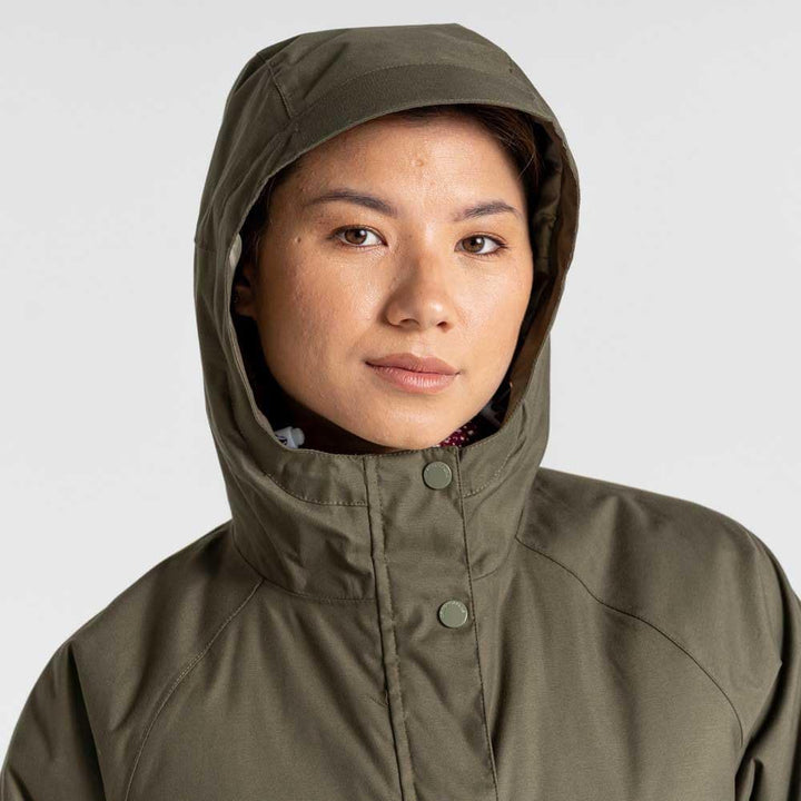 Craghoppers Damen Caithneshort Jacke mit Ärmeln Wasserdichte Jacke 44 Olivgrün (Wild Olive), 44 Oliv