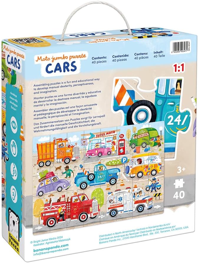 Banana Panda Jigsaw Moto Jumbo Puzzle Cars 3+