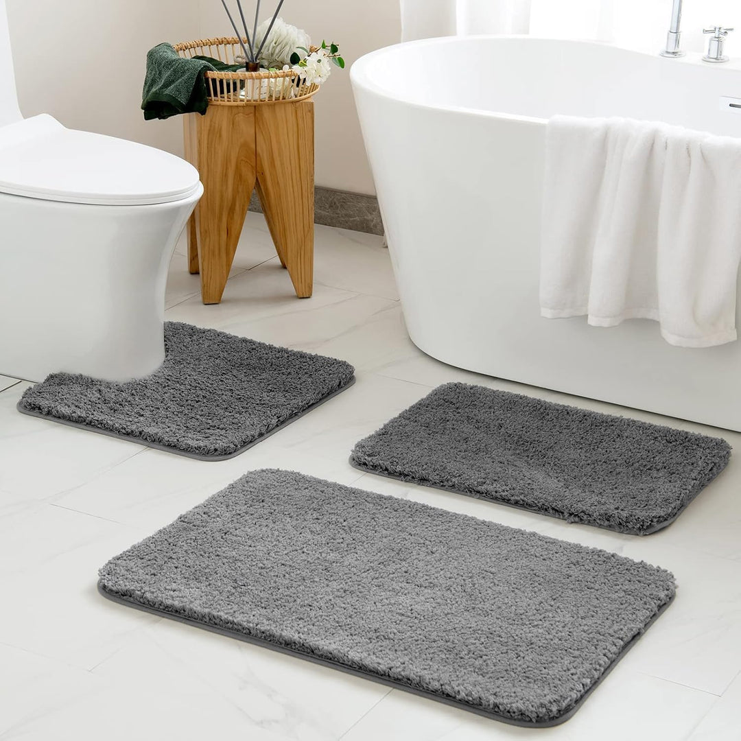 Sentidos Badematten Badteppich rutschfeste,weicher Badezimmerteppich Wasserabsorbierend maschinenwas