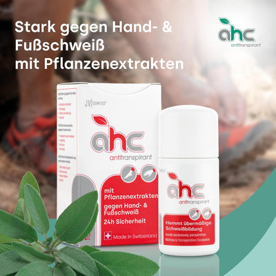 JV Cosmetics - AHC forte Antitranspirant - gegen Schwitzen an Händen und Füssen (50 ml) 50 ml (1er P