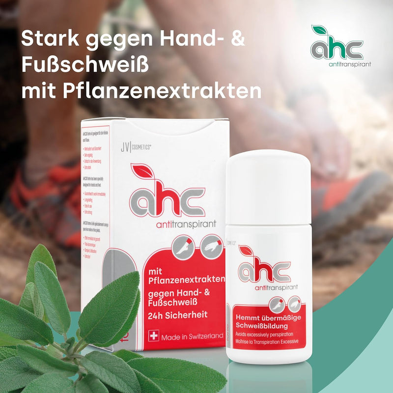 JV Cosmetics - AHC forte Antitranspirant - gegen Schwitzen an Händen und Füssen (50 ml) 50 ml (1er P