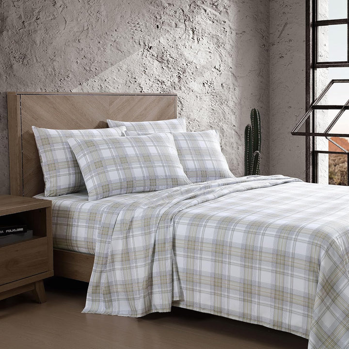 Wrangler - Queensize-Bettlaken-Set, seidiges und leichtes Bettbezug-Set, lässige Heimdekoration (Day