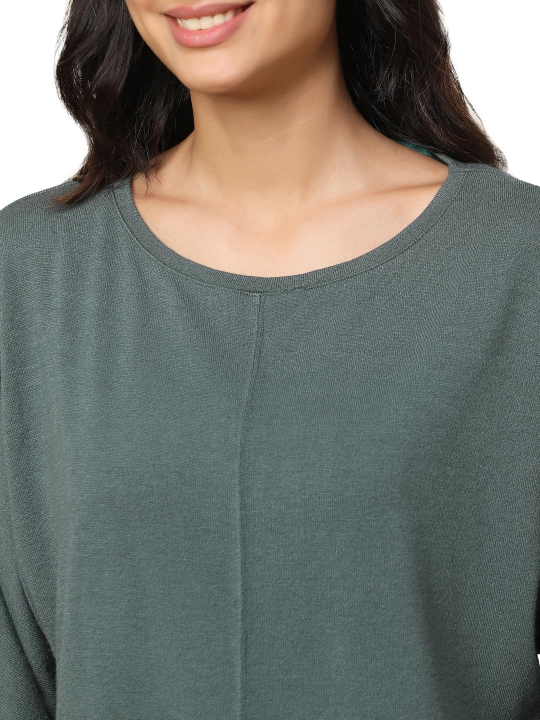 Triumph Damen Cozy Comfort Top 01 Shirt 42 Smoky Green, 42 Smoky Green