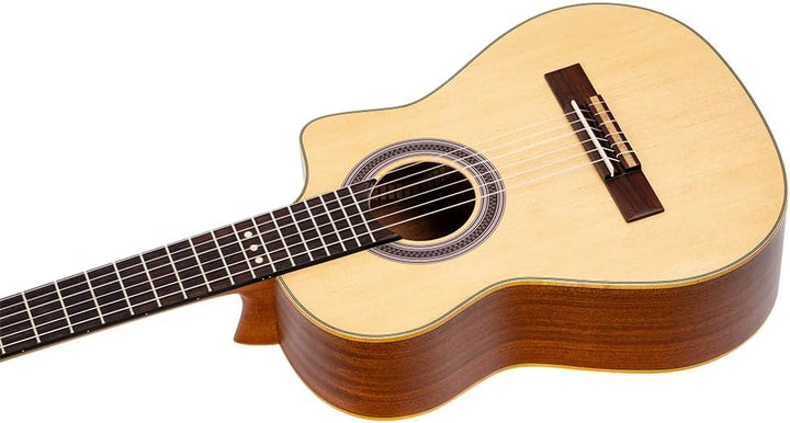Ortega Guitars Konzertgitarre Requinto Series - deep body - inklusive Gigbag - Fichtenholz / Sapele