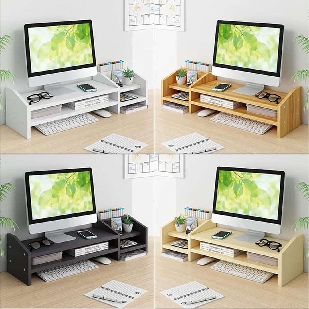 Catekro Monitorständer Monitorregal Computer Booster Ständer Computer Laptop Erhöhter Tisch Desktop