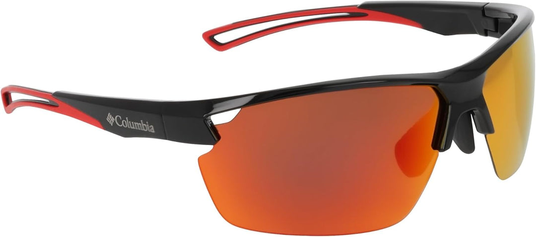 Columbia Herren Sonnenbrille Einheitsgrösse Black/Red Flash, Einheitsgrösse Black/Red Flash