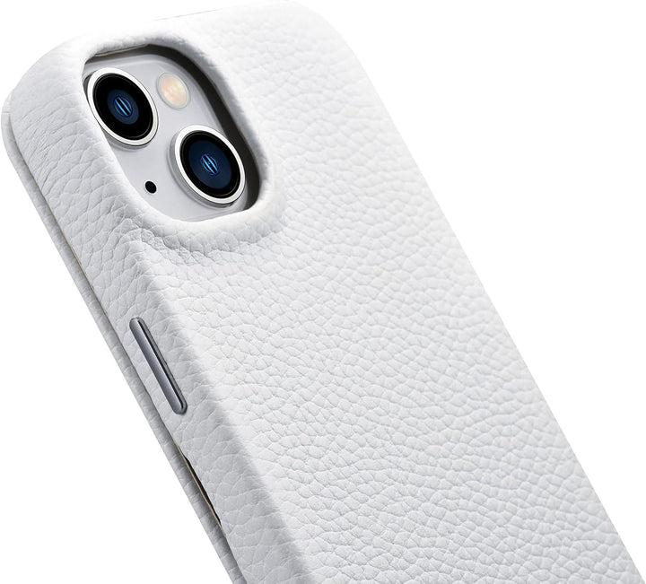 Mobiskin Hülle kompatibel mit Apple iPhone 14 (6,1 Zoll), Handyhülle mit echtem Leder, Case, Schutzh