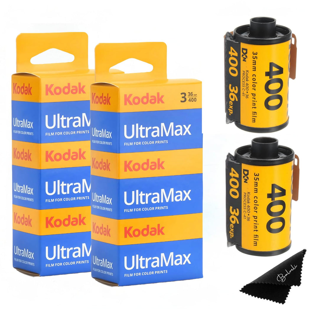 Kodak Ultramax 400 35 mm Film, 6 Packungen mit 36 Belichtungsrollen für 35 mm Kameras