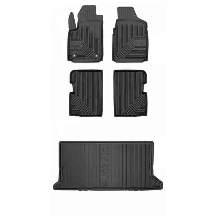 Satz Fussmatten und Gummimatte für Ford Ka II 2008-2016