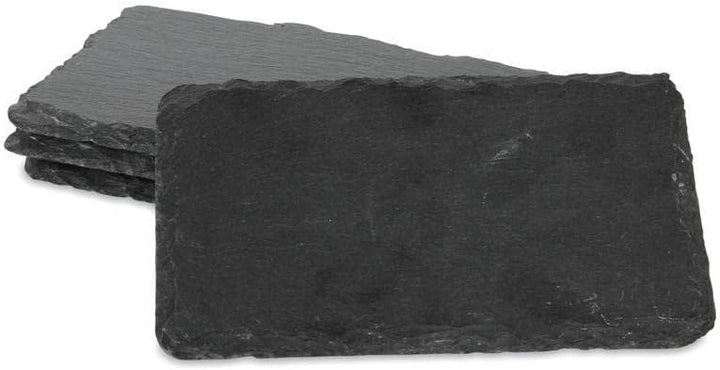 Boska 359003 - Schieferplatte - Dessertplatte - Tapasplatte 4er Set - Schiefer - Länge: 16 x 10 cm T