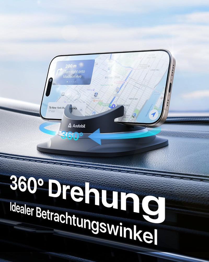 andobil Handyhalterung Auto Handyhalterung [ 2023 Einfach zu Benutzen ] Handy Halterung Auto Armatur