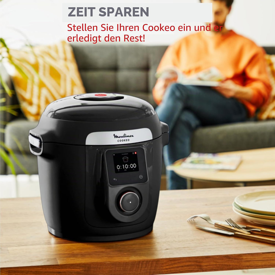 Moulinex Cookeo Wi-Fi 10-in-1 Multicooker 10-in-1 Multicooker 10 Kochmodi Druckkochen, detaillierte
