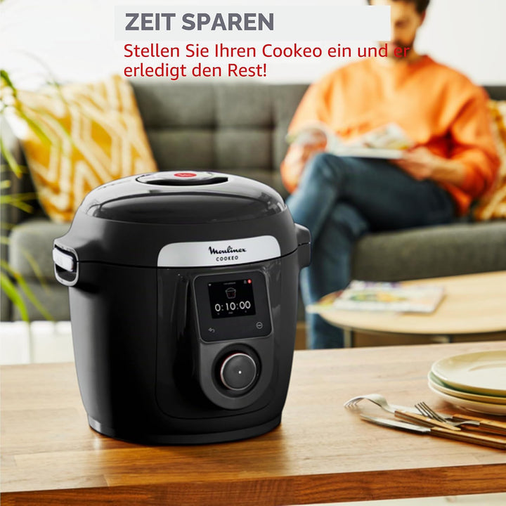 Moulinex Cookeo Wi-Fi 10-in-1 Multicooker 10-in-1 Multicooker 10 Kochmodi Druckkochen, detaillierte