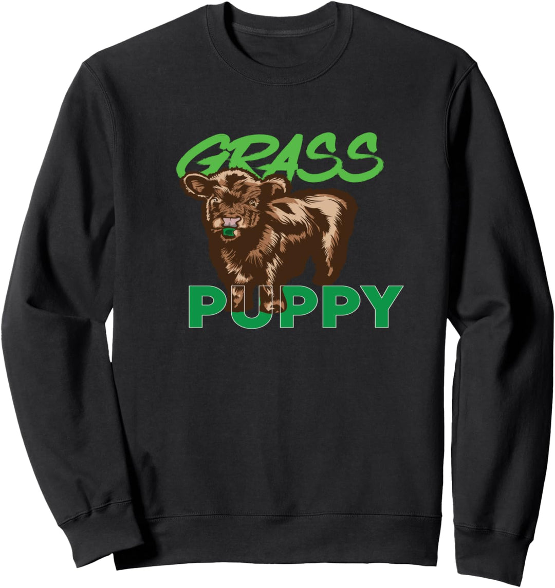 Gras Welpe Schottische Highland Kuh Geschenk Sweatshirt