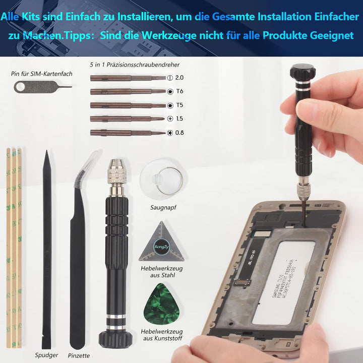 RongZy Kompatibel mit Honor X6 4G VNE-LX1 /Honor X8 5G VNE-N41 Ersatz Bildschirm LCD Display und Tou