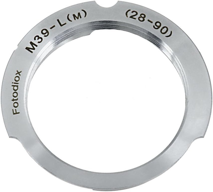 Fotodiox Lens Mount Adapter Compatible with M39/L39 (28/90mm Frame Line) Lenses on Leica M-Mount Cam