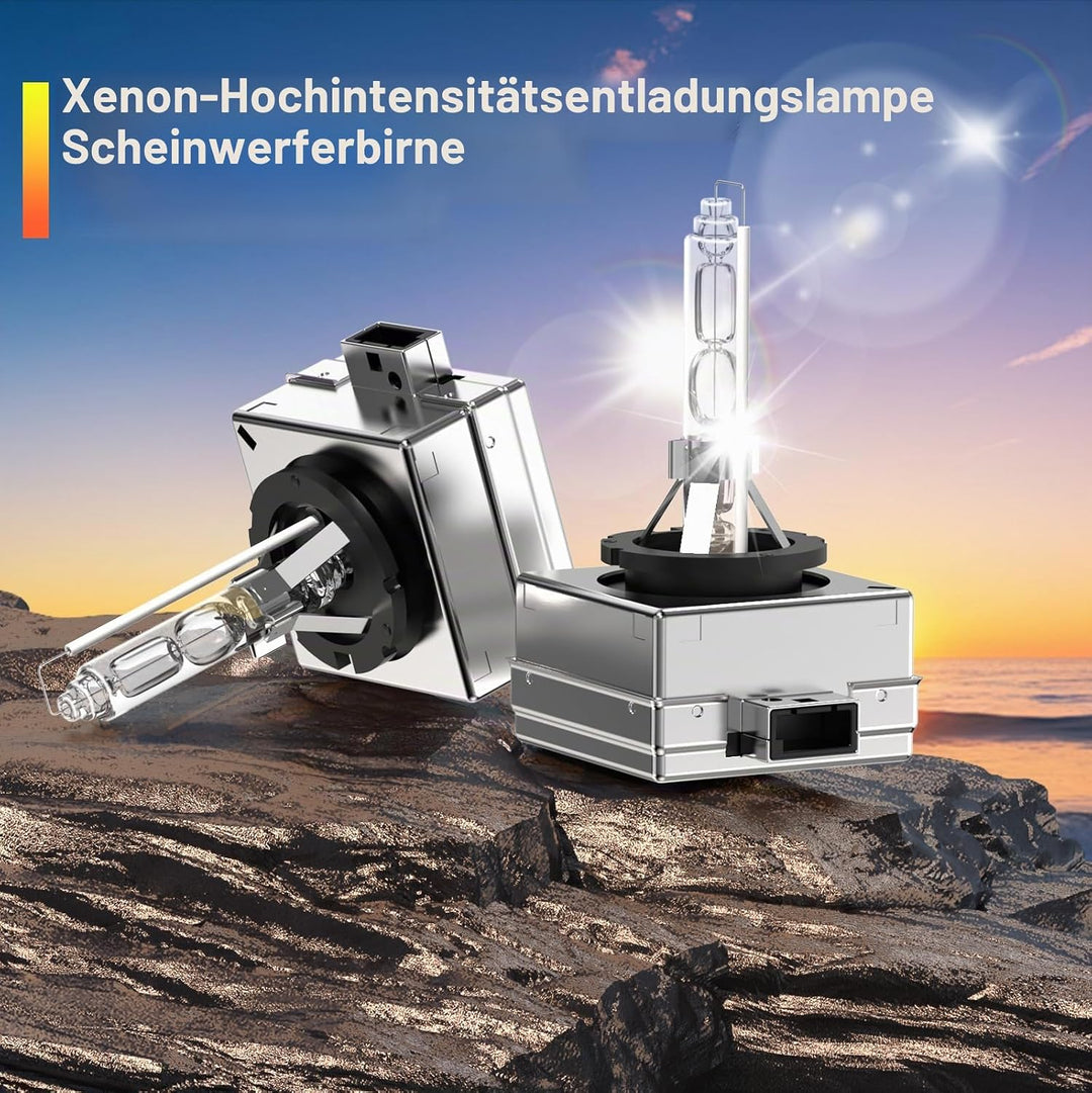 2 Pack D1S Xenon Brenner 6000K Weiss Leicht Bläulich Hervorragende Helligkeit &amp; Sicht Einfacher Einb