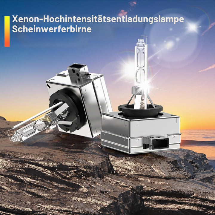 2 Pack D1S Xenon Brenner 6000K Weiss Leicht Bläulich Hervorragende Helligkeit &amp; Sicht Einfacher Einb