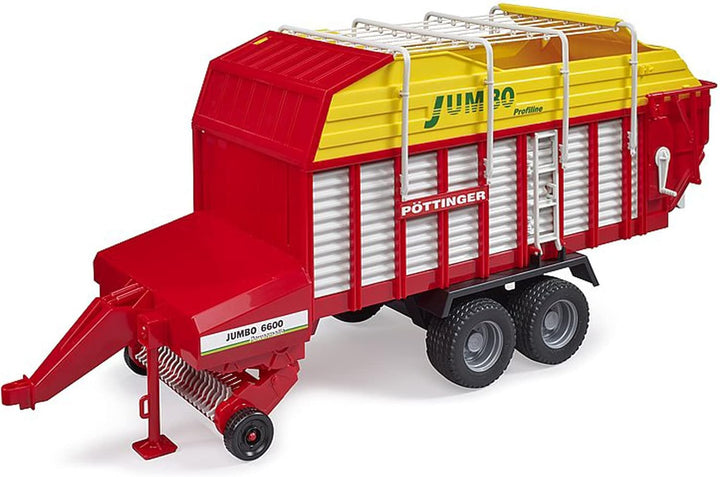 bruder 02214 - Pottinger Jumbo 6600 Profiline - 1:16 Ladewagen, Traktoranhänger, Stroh Ernte, Heu Er
