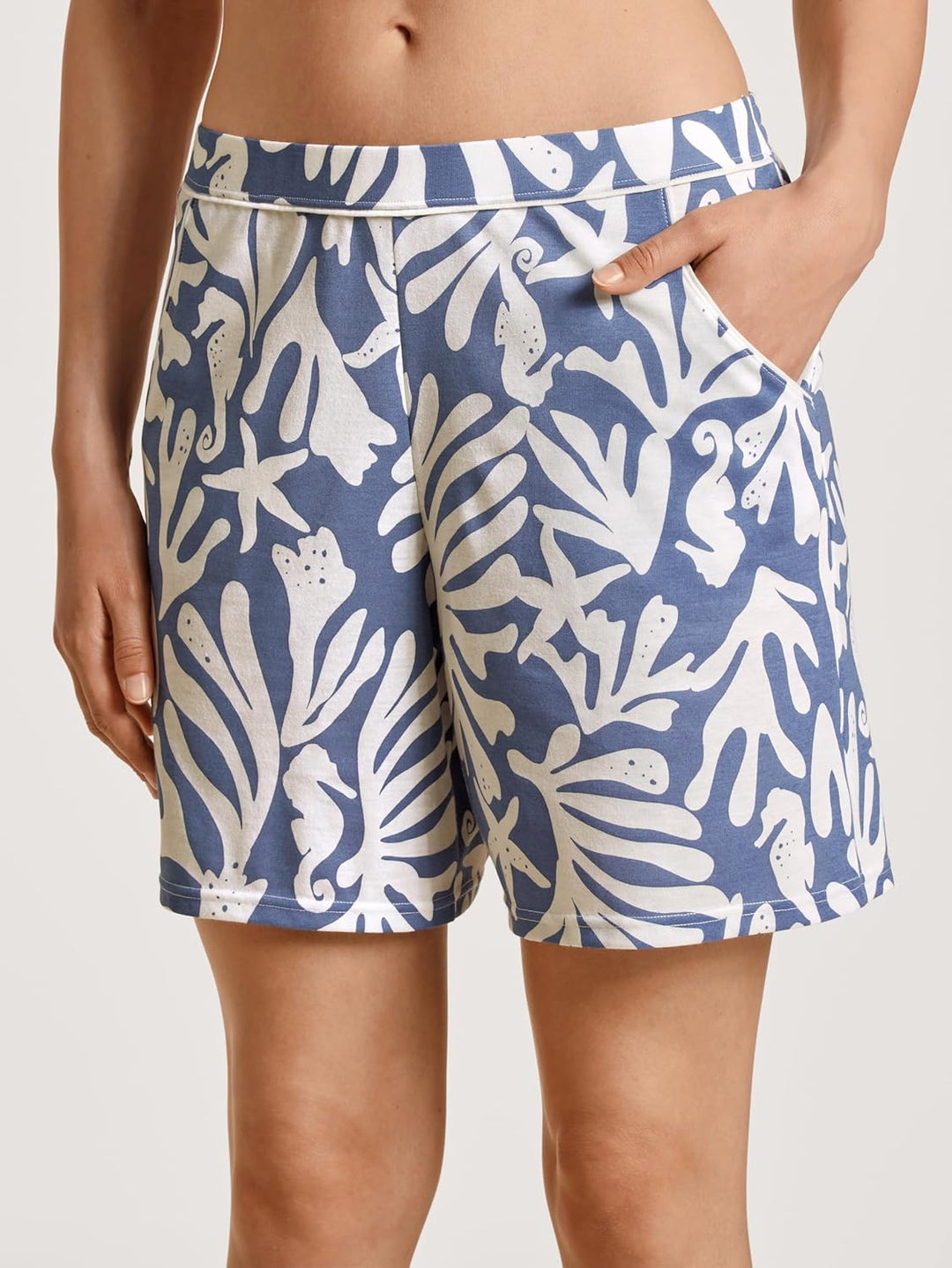 CALIDA Favourites Coast Shorts Damen 32-34 Marine Water Blue, 32-34 Marine Water Blue
