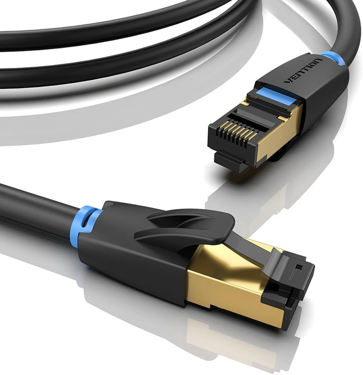 Vention Cat8 SSTP Patch-Ethernet-Kabel, 10 Meter Länge, Schwarz