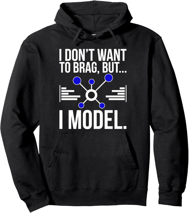 Ich bin Model Data Scientist Data Science Pullover Hoodie