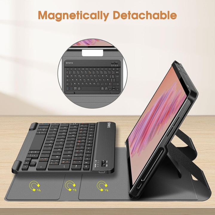 FINTIE Tastatur Hülle für Lenovo Tab Plus (TB351FU) 11.5 Zoll 2024 Tablet, Ultradünn leicht mit magn