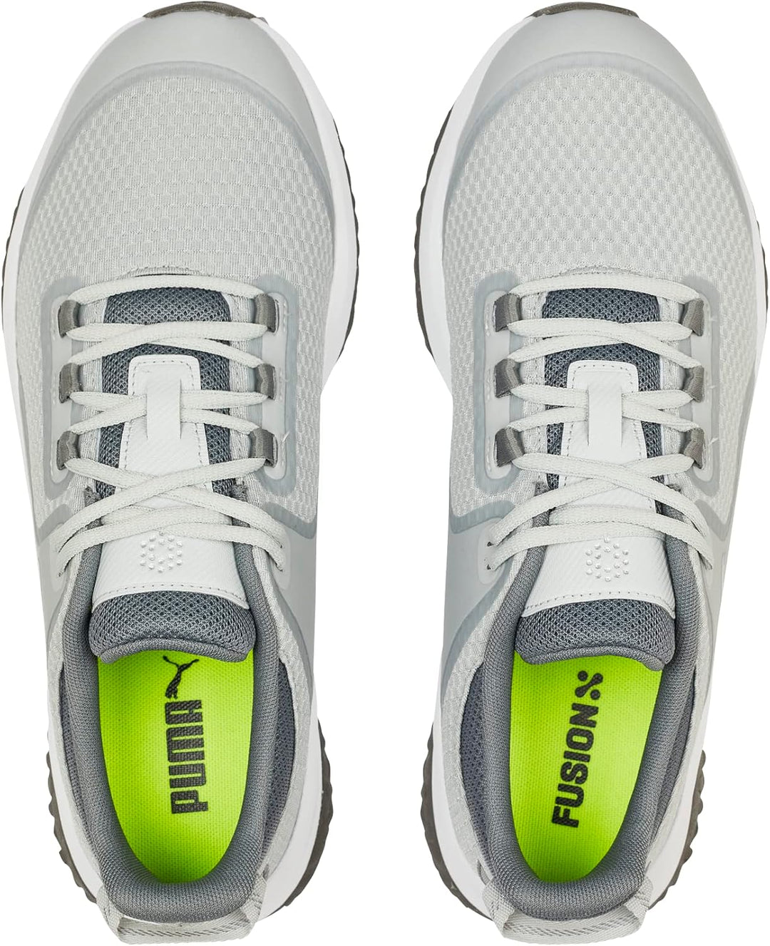 PUMA Herren Fusion Grip Extra Breit Golfschuh 40 EU Flach Hellgrau Puma, 40 EU Flach Hellgrau Puma