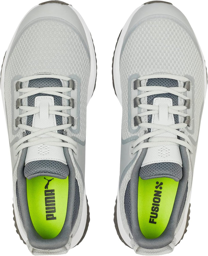 PUMA Herren Fusion Grip Extra Breit Golfschuh 40 EU Flach Hellgrau Puma, 40 EU Flach Hellgrau Puma