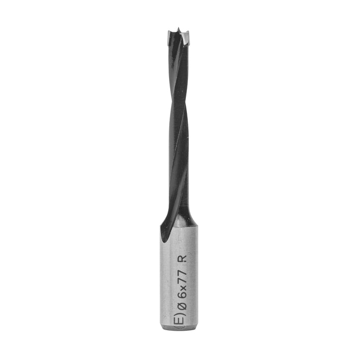 ENT 22441 Dübelbohrer HW, Schaft (S) 10 mm, Durchmesser (D) 6 mm, NL 44 mm, SL 30 mm, L 77 mm, Recht