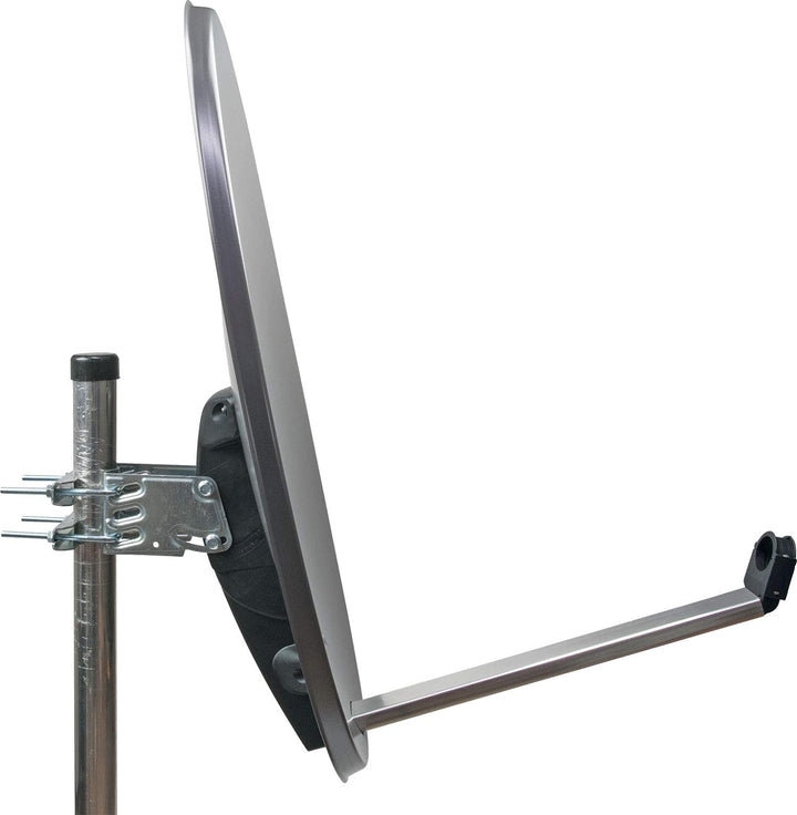 Schwaiger SPI996.1 Stahl SAT-Spiegel, (Durchmesser 85 cm) Anthrazit, Anthrazit