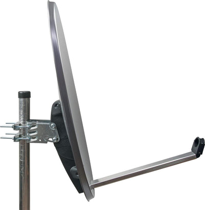 Schwaiger SPI996.1 Stahl SAT-Spiegel, (Durchmesser 85 cm) Anthrazit, Anthrazit