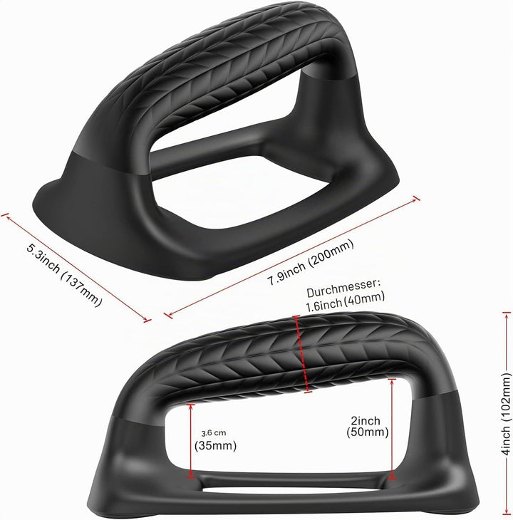 SELEWARE Liegestützgriffe Push up Bars Krafttraining Sportgriffe Fitness Parallettes Weicher Gummigr