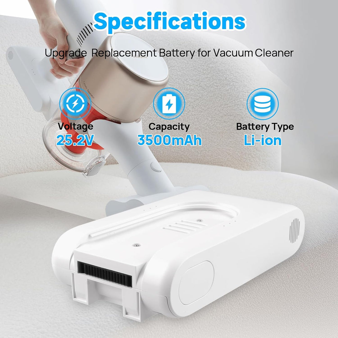 25,2 V 3500 mAh Wiederaufladbarer Akku Kompatibel mit Xiaomi G9 G9 Plus G10 G10 Plus, Dreame T10 T20