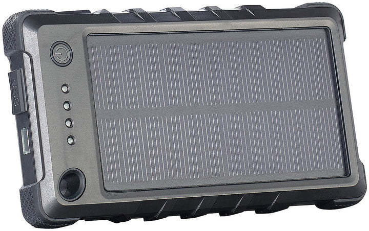 revolt Solar Powerbank Handy: Wetter- & stossfeste Solar-Powerbank PB-80.s mit 8.000 mAh, IP65 (USB