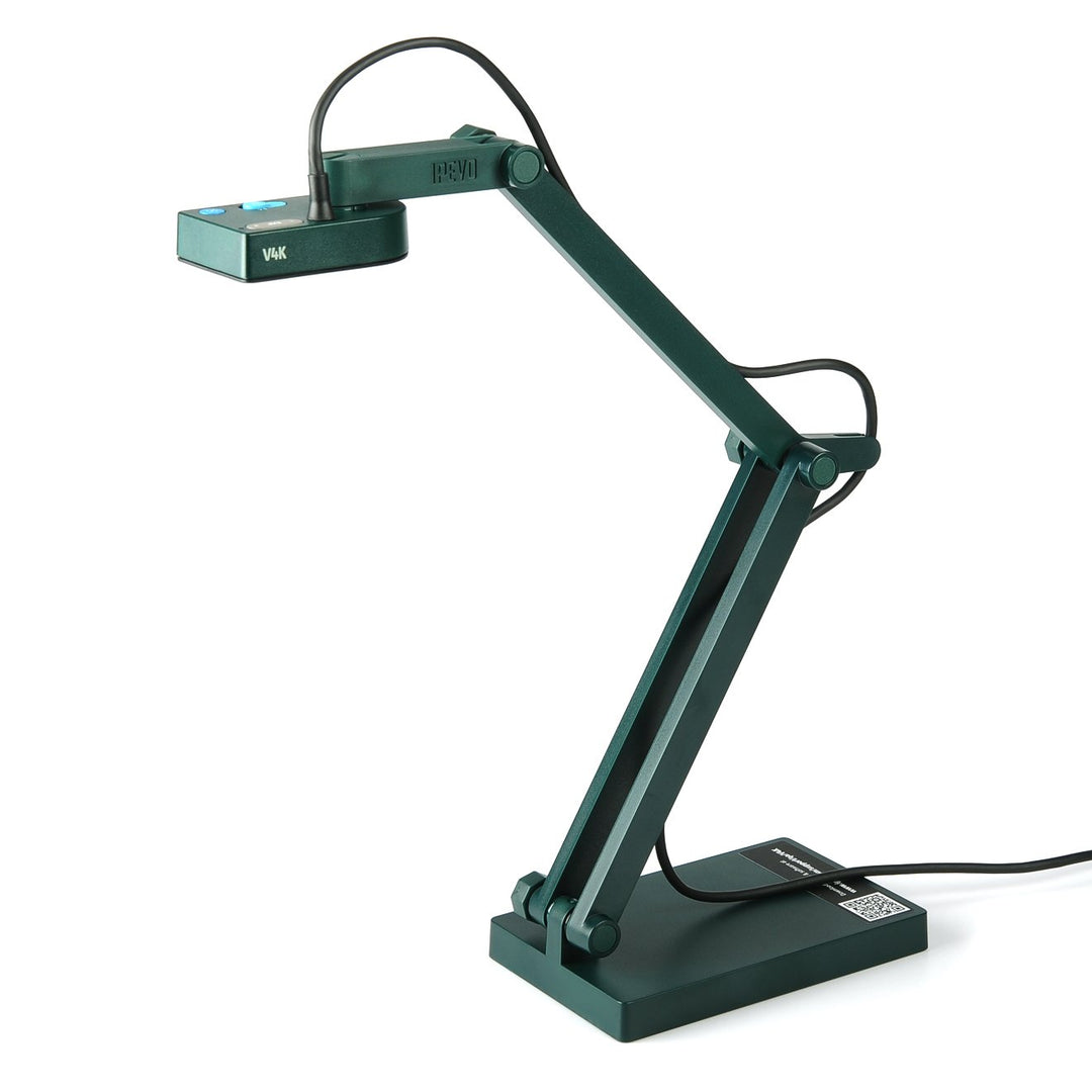 IPEVO V4K Ultra High Definition 8MP USB-Dokumentenkamera - Mac OS, Windows, Chromebook, Zoom, Micros