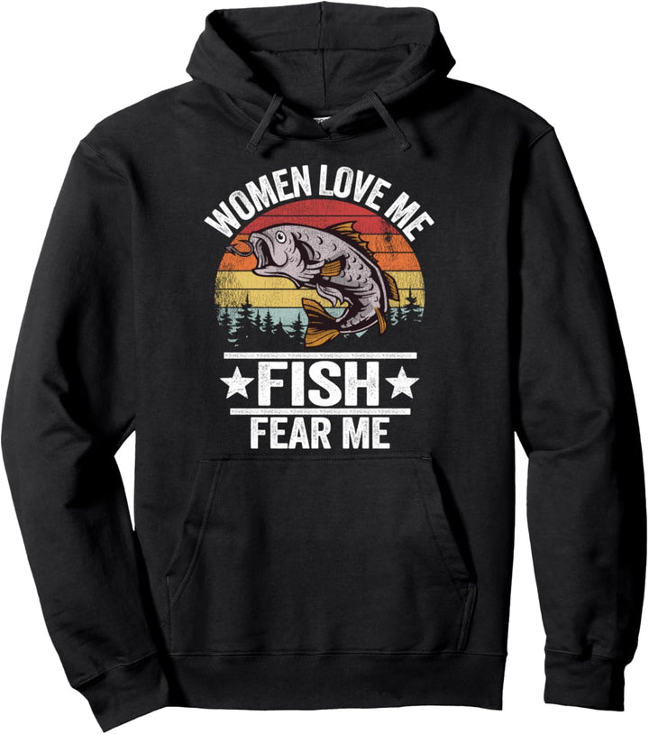 Fischer Witze Angeln Sprüche Vintage Herren Angler Pullover Hoodie