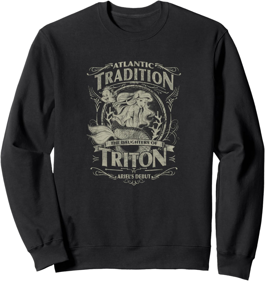 Disney Little Mermaid Ariel Atlantic Tradition Poster Sweatshirt
