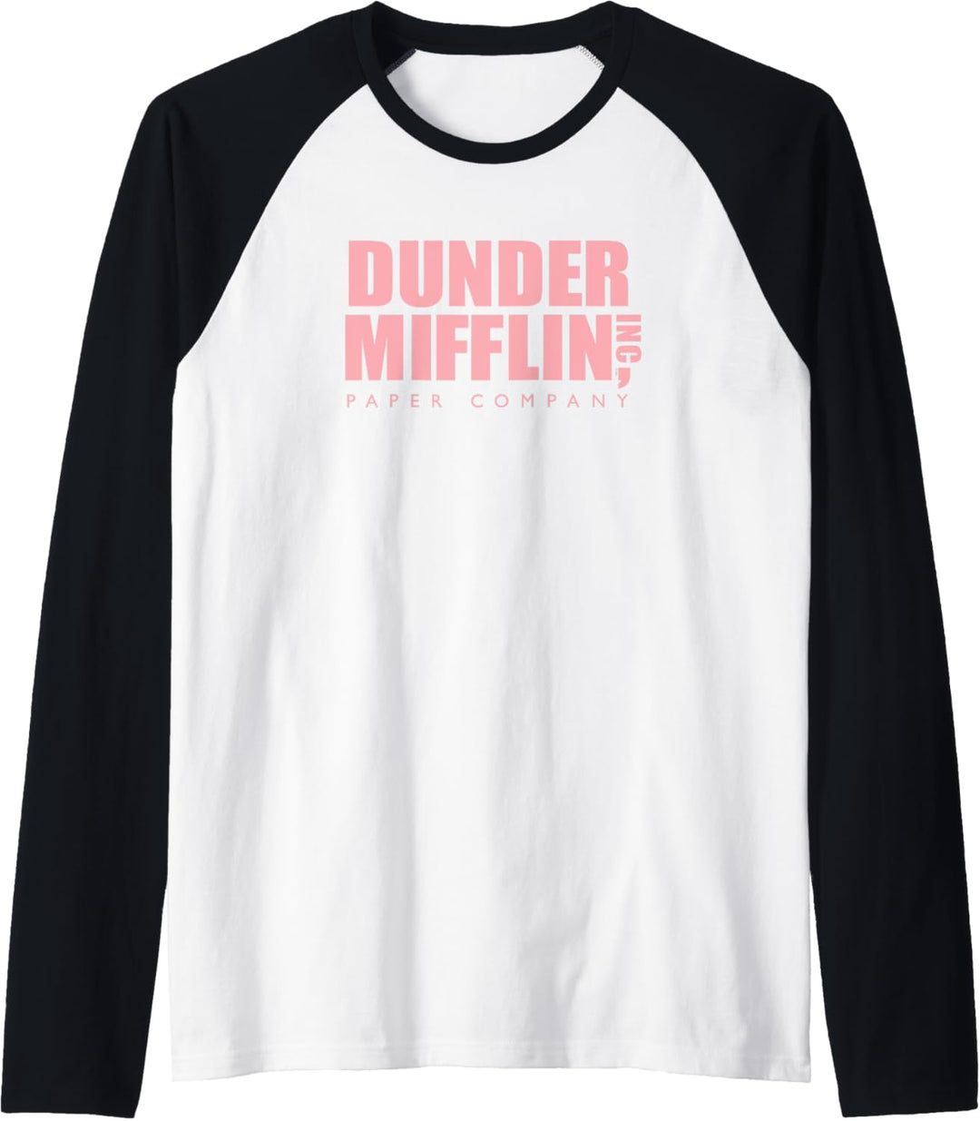 The Office Rosa Dunder Mifflin Logo Raglan