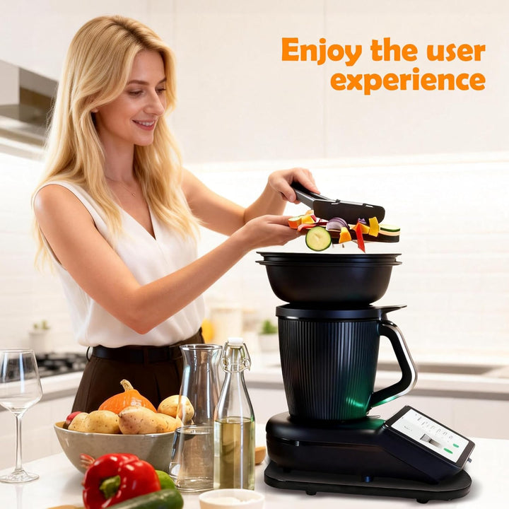 Gleitbrett für Thermomix TM7, Brett mit Rollen für Vorwerk Thermomix TM7 zubehör, Leicht Gleitendes