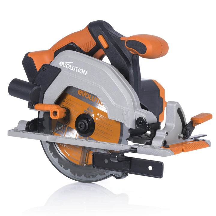 Evolution Power Tools R165CCS Li Akku-Kreissäge mit Mehrzweck-Schneide – 165 mm TCT-Sägeblatt im Lie