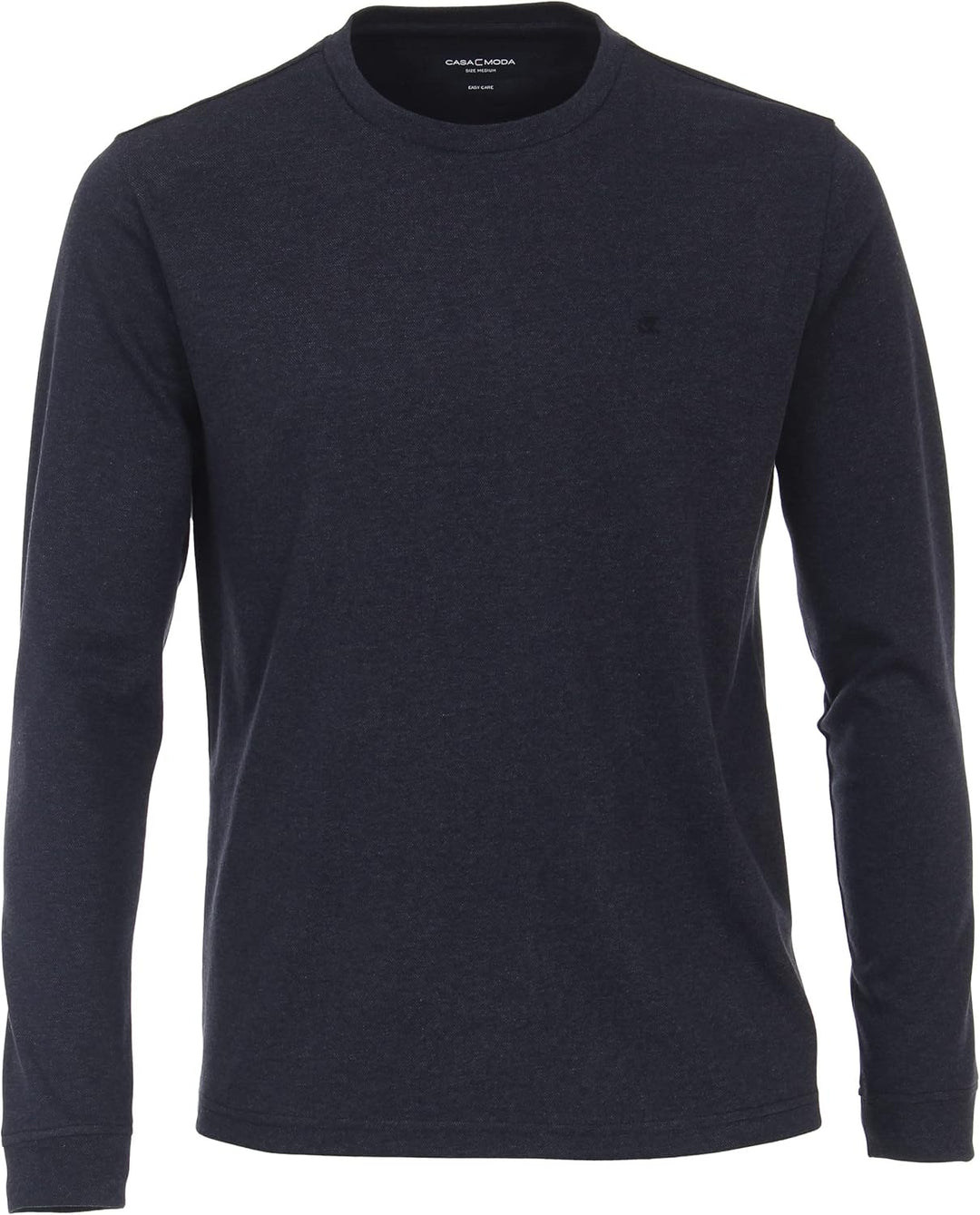 CASAMODA T-Shirt Langarm Uni Standard M Dunkelblau, Standard M Dunkelblau