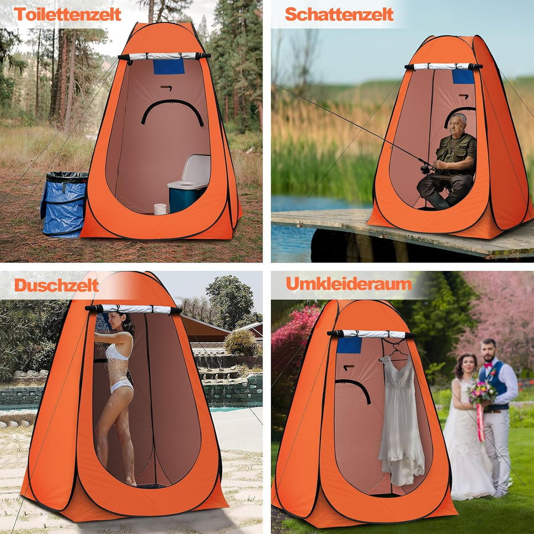 TUKAILAI Camping Toilettenzelt Duschzelt Pop Up Umkleidezelt Privatsphäre Toilette Umkleidekabine La