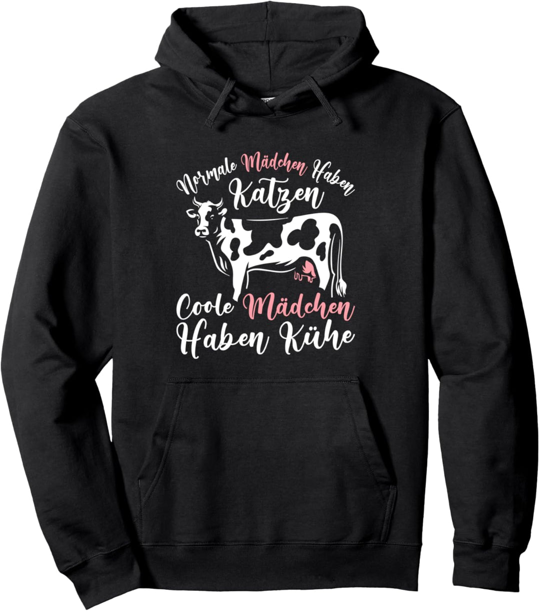 Coole Mädchen Haben Kühe Landwirtin Bäuerin Kuh Pullover Hoodie